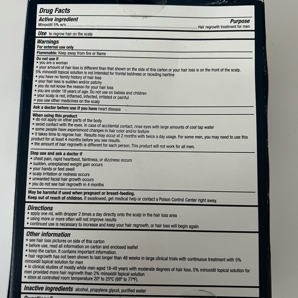 Roman Minoxidil Men hair loss & regrowth treatment - Picture 4 of 6